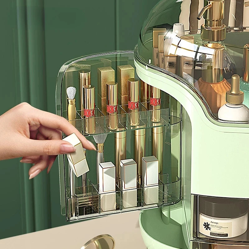 Transparent Desktop Makeup Organiser